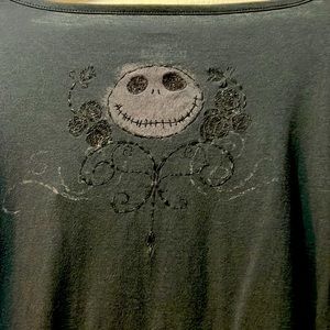 Nightmare before Christmas cinch 3/4 sleeve T-shirt